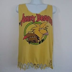 UpCycled Nickelodeon The Angry Beavers Racerback